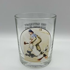 ROCKWELL Vintage Norman Rockwell Drinking Glass